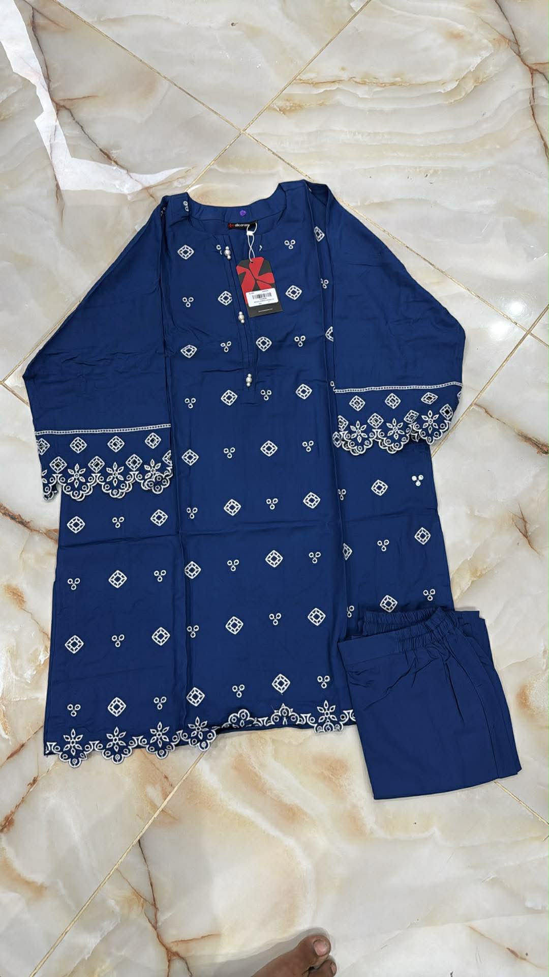 AL KARAM 02 PC STITCH SUIT / BLUE