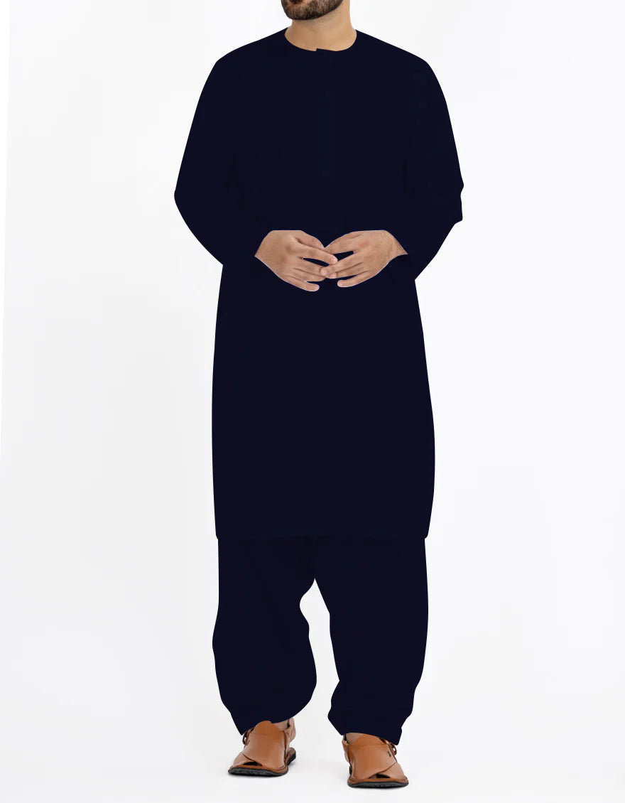 J. Mens Stitch/ Shalwar Kameez Black