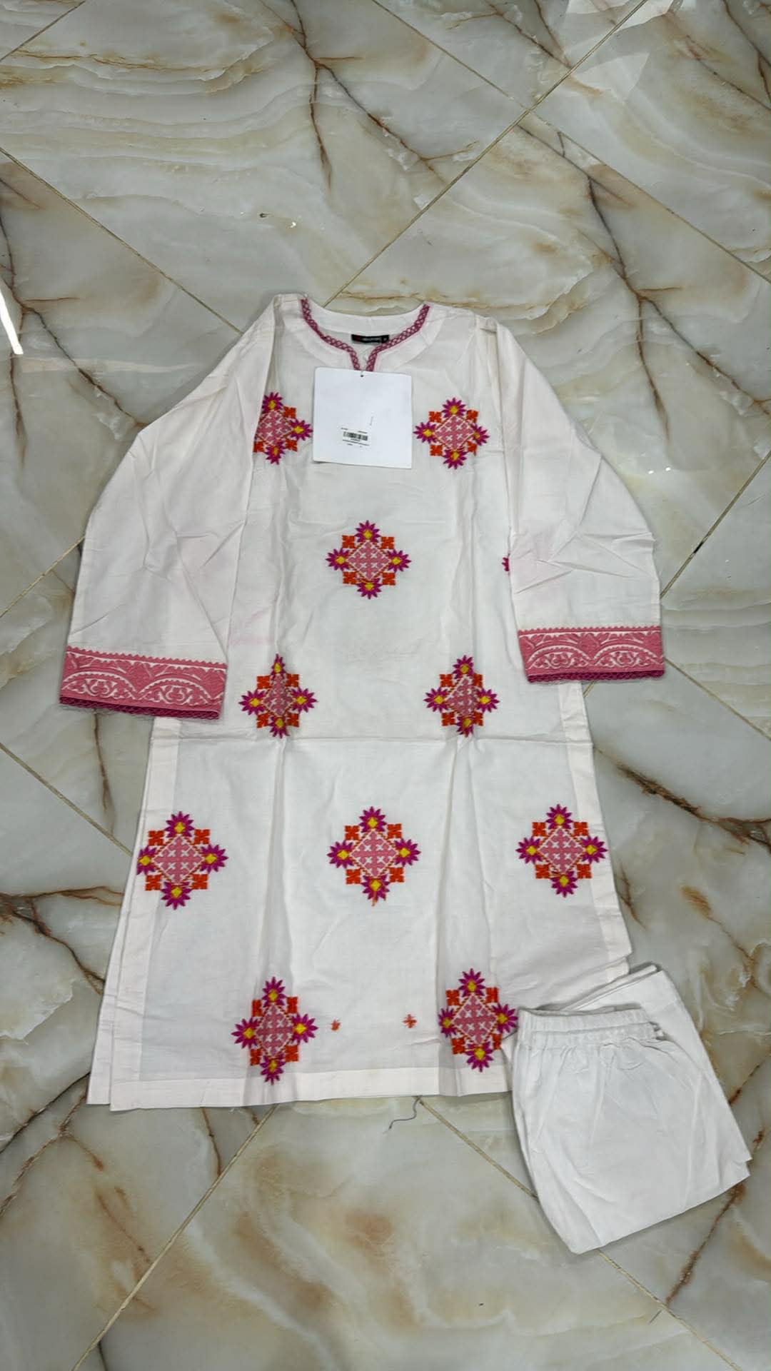 AL KARAM 02 PC STITCH SUIT / WHITE