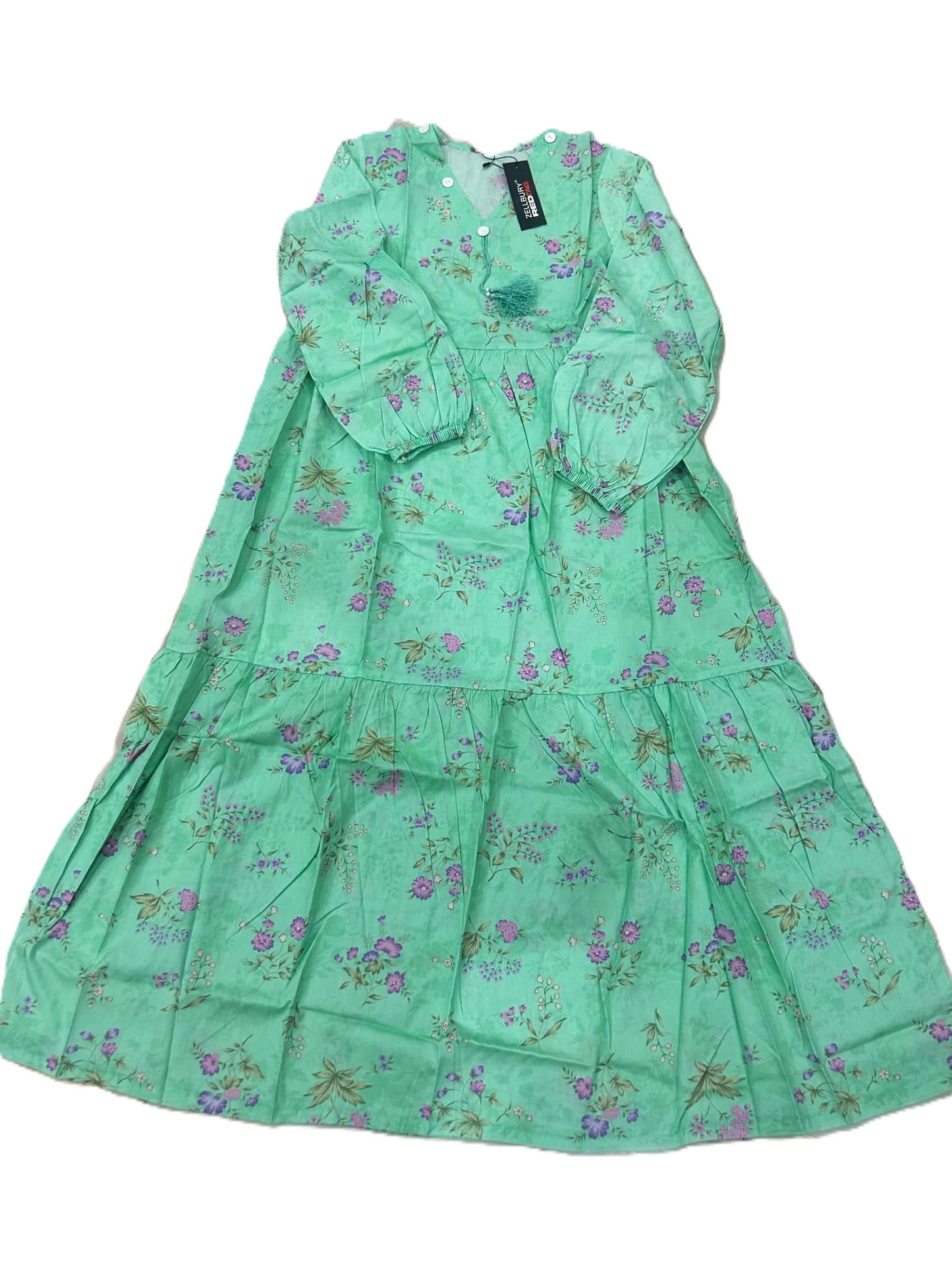 ZELLBURY.FROCK.STITCH/WOMEN-SEAGREEN