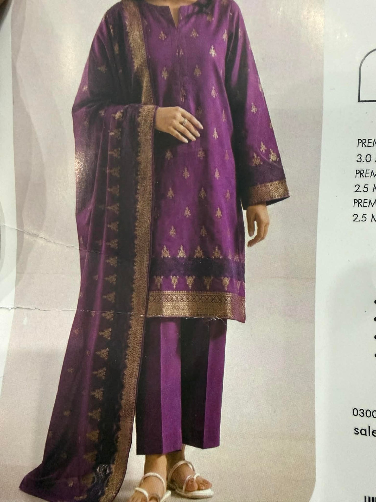 SAYA 03PC UNSITCH SUIT / PURPLE