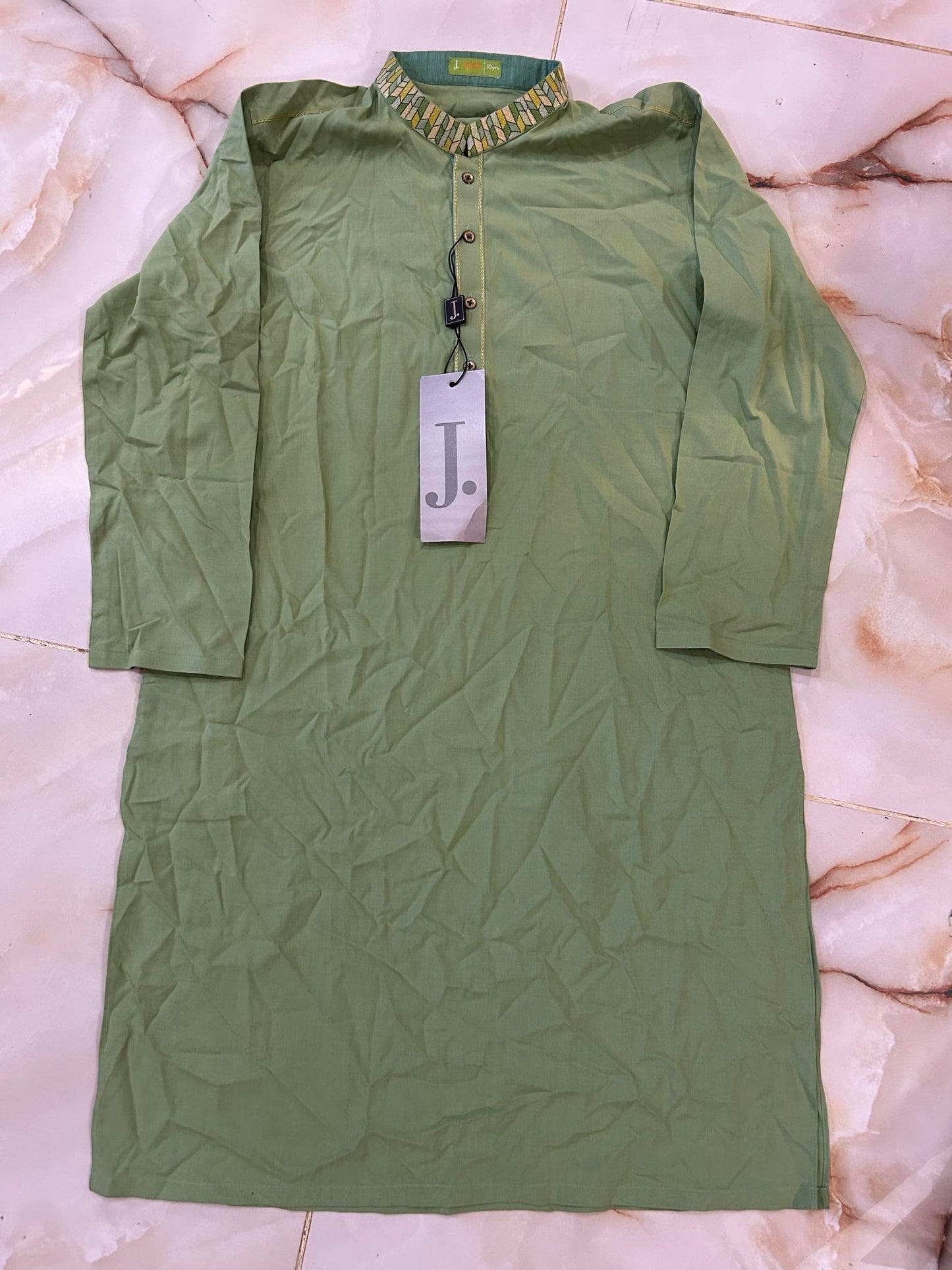 J. KIDS 01 PC STITCH KURTA / GREEN