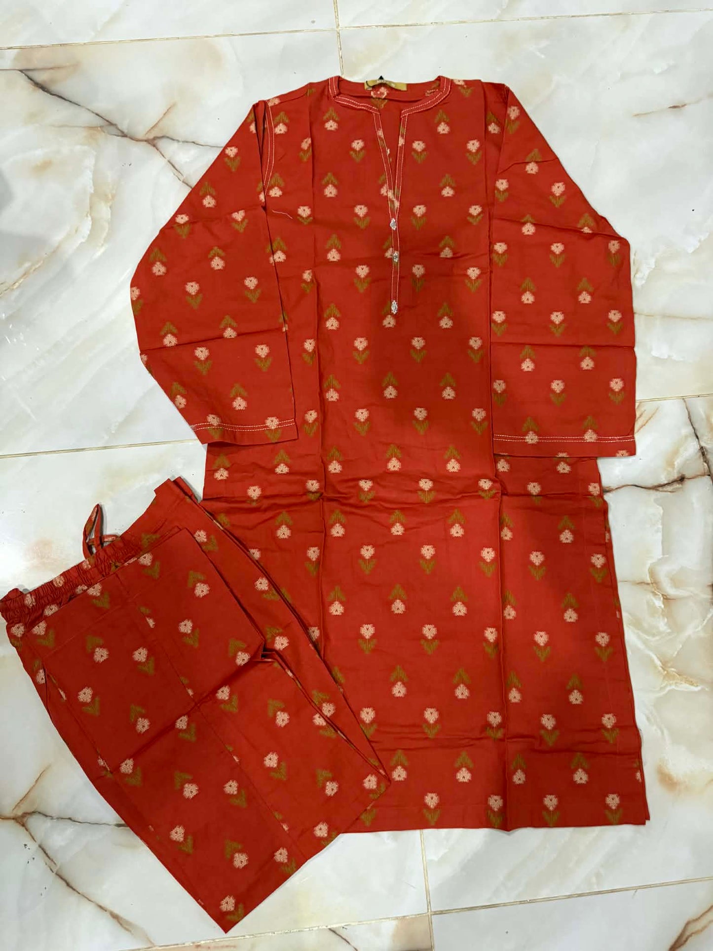 mtj 02 pc stitch suit / orange