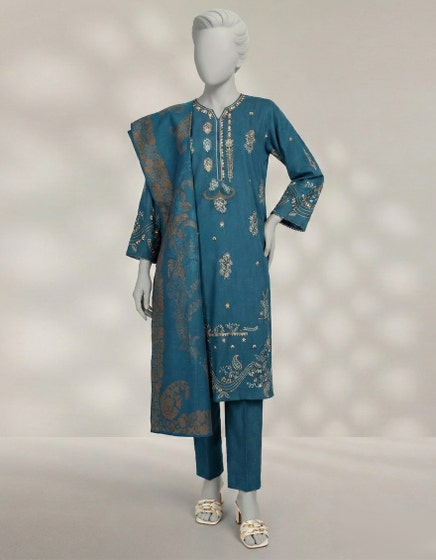 J. 03 PC STITCH SUIT / BLUE -327