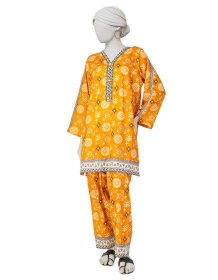 j. 01 pc stitch kurti / mustard -367