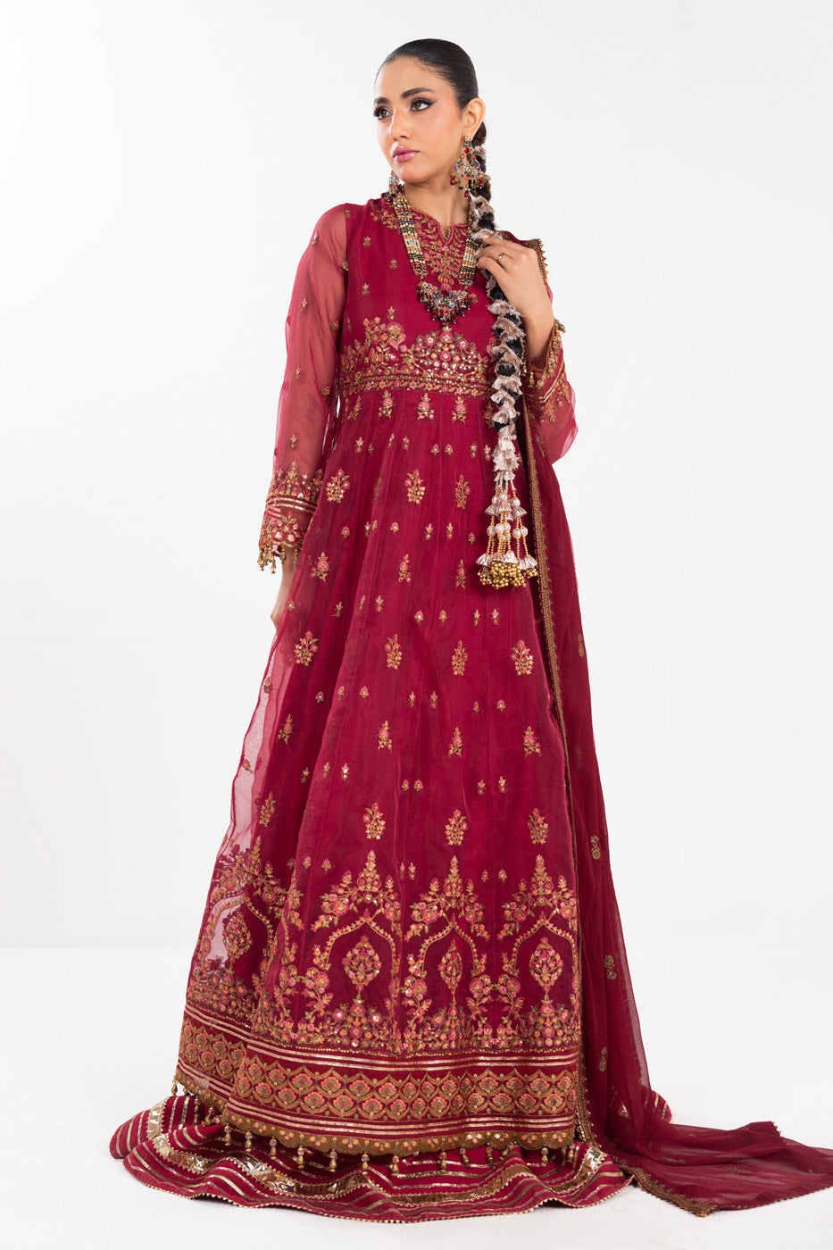 AL KARAM 03PC UNSTITCH HF-14-25-1-CHERRY RED