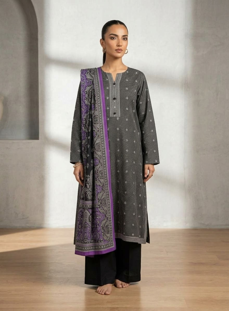 Bonanza unstitch khaddar 3pc winter