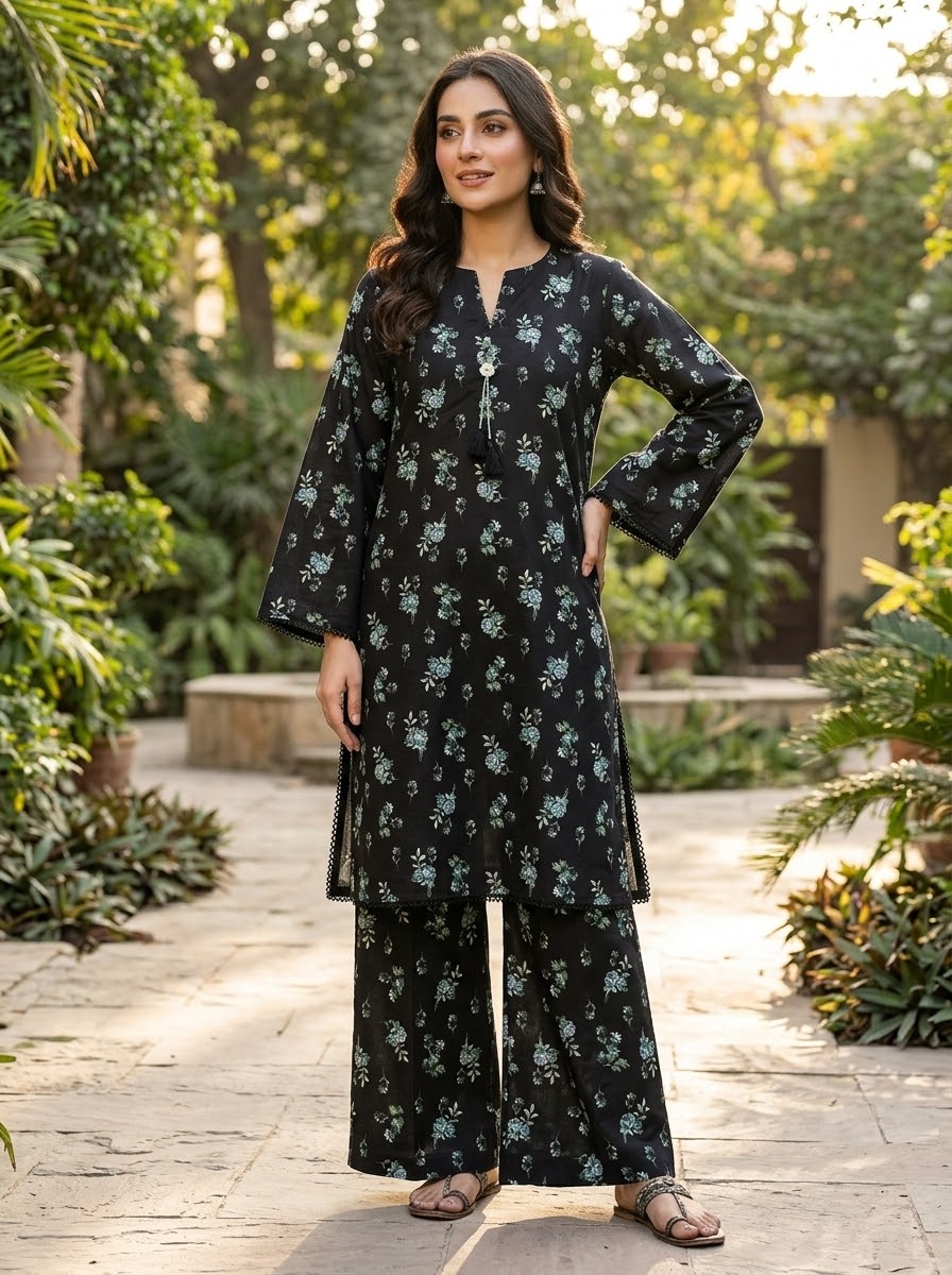 KHAADI 02PC STITCH FANCY HAND EMBELISHED SUIT lawn
