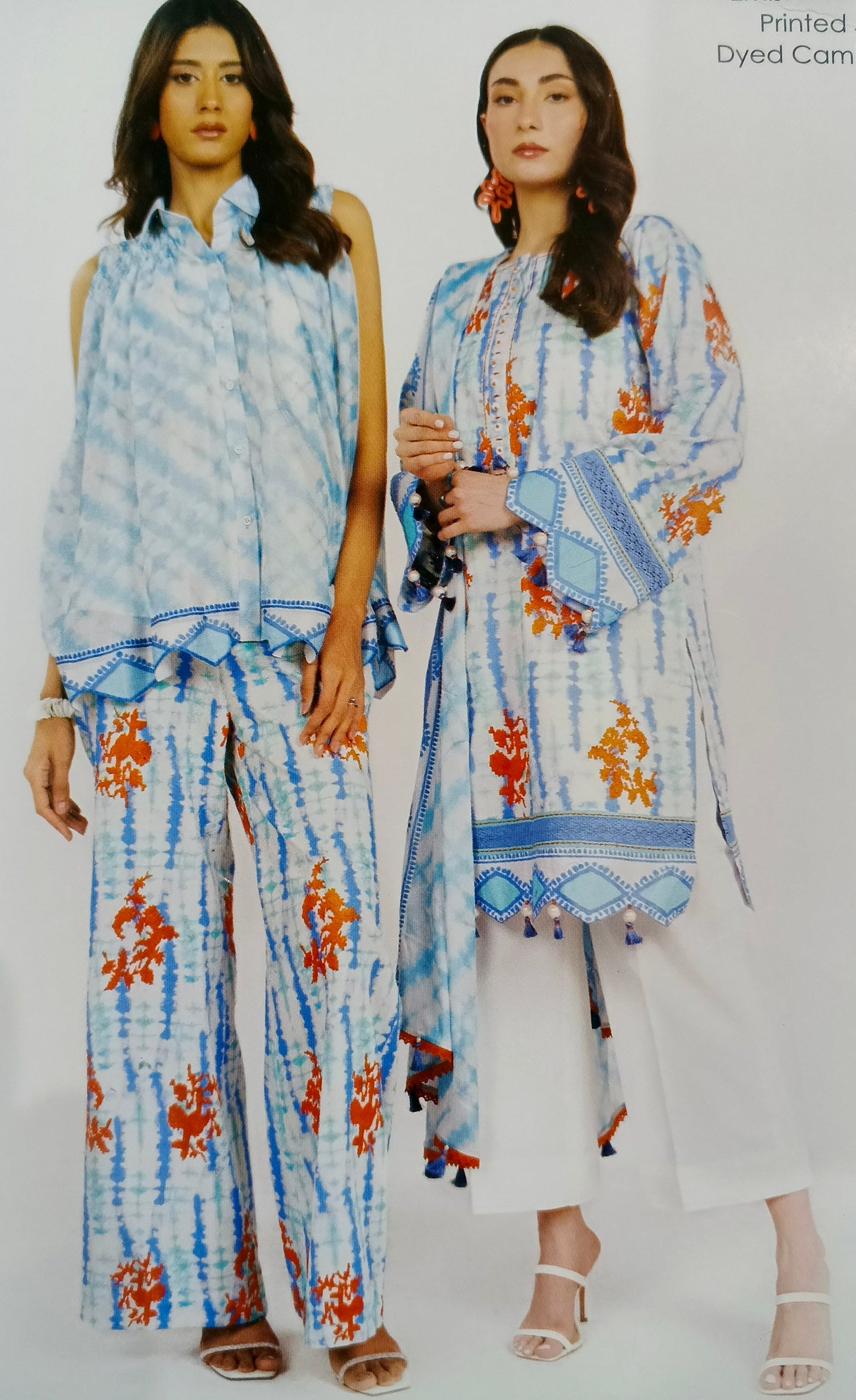 AL-KARAM lawn unstitch 3pc SS-7-25-1-BLUE