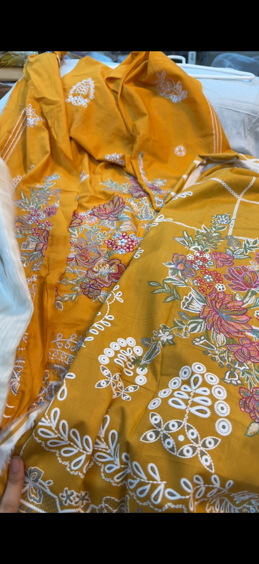 sanasafinaz 03pc unstitch suit