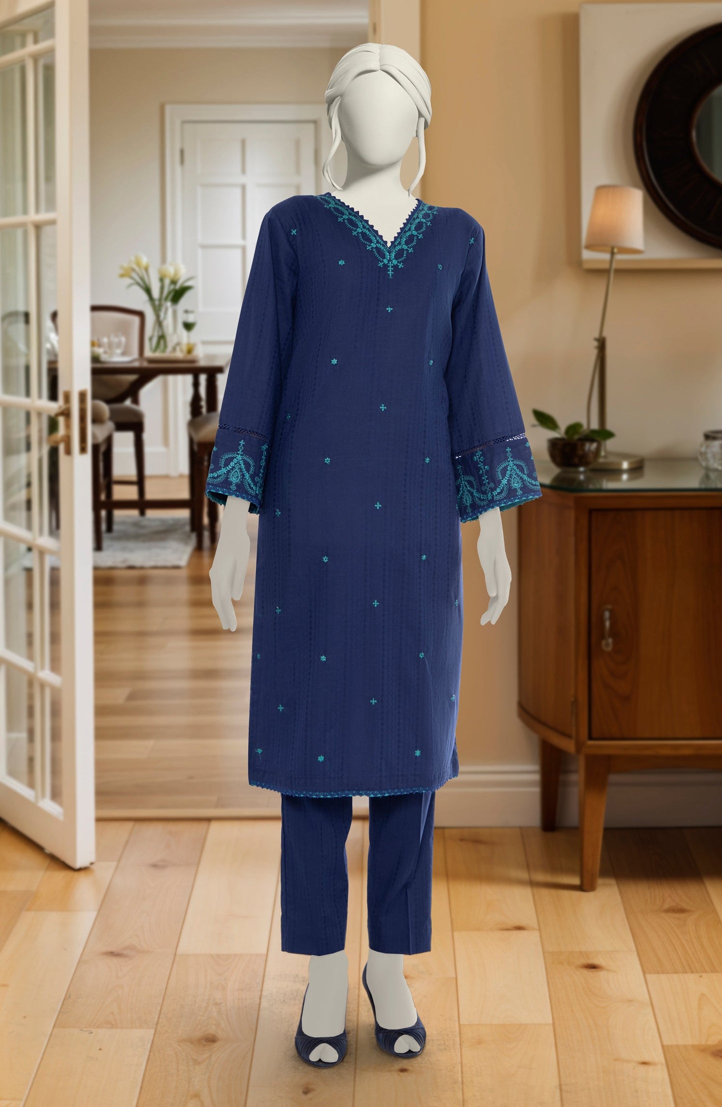 MTJ 02 PC STITCH SUIT / BLUE