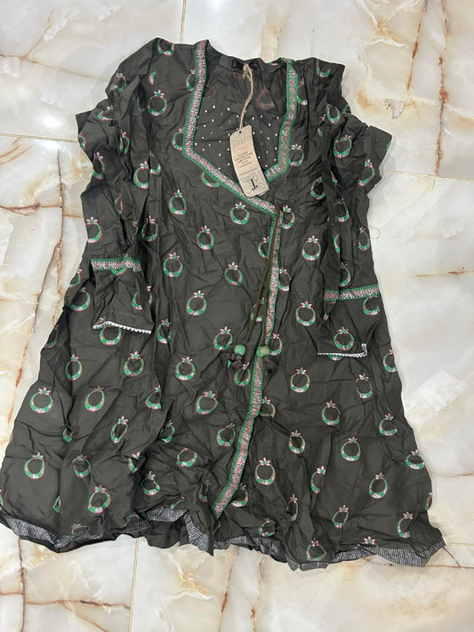 j. teens 01 pc stitch kurti / grey