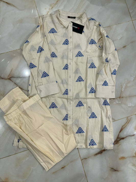 AL KARAM 02 PC STITCH SUIT / WHITE