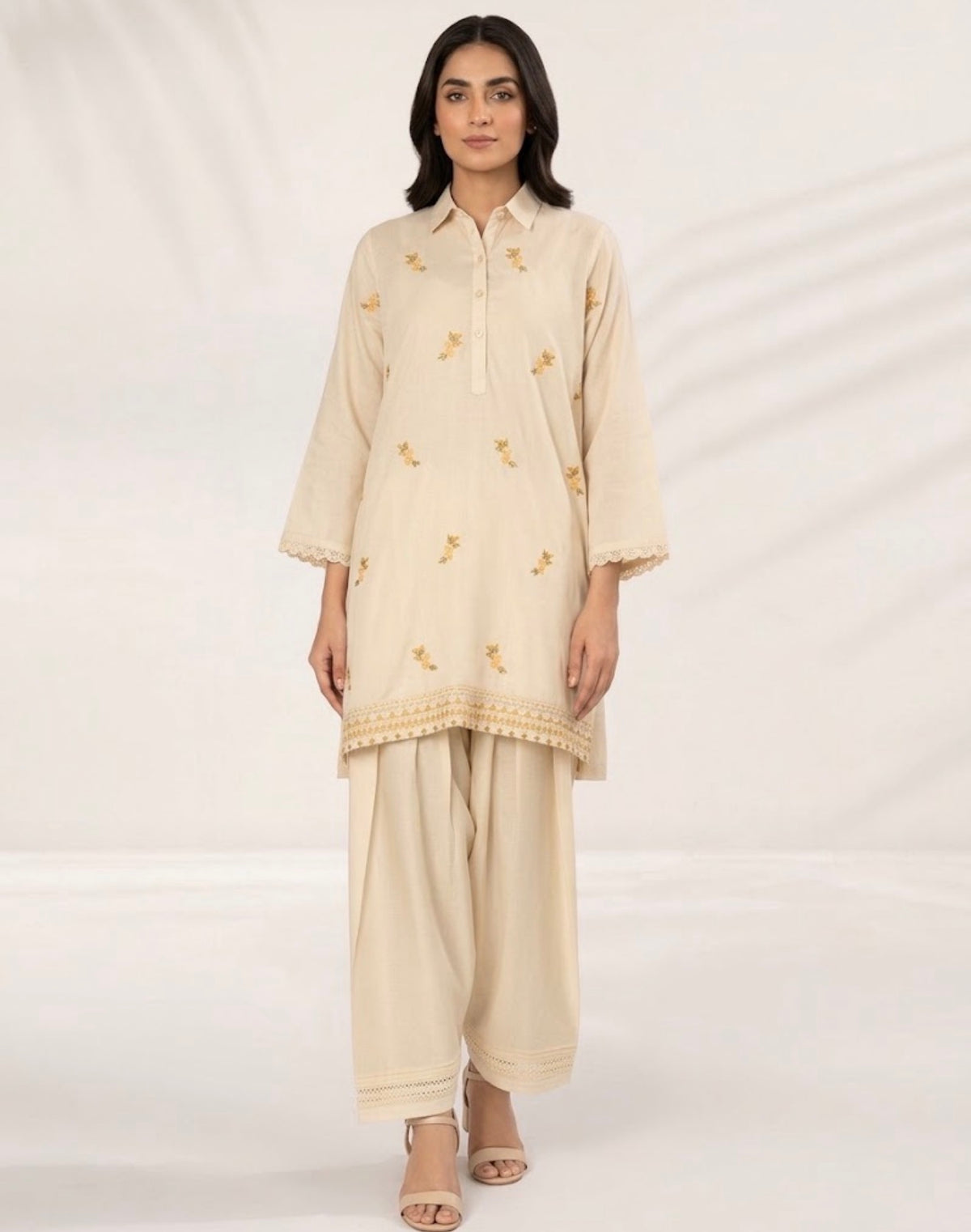 j. 02pc stitch suit / off white -252195