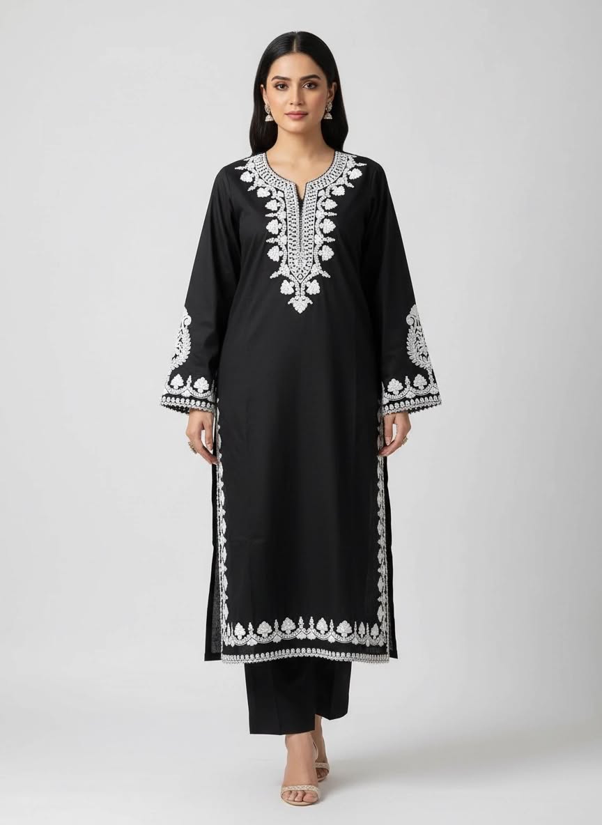 ORIENT 02 PC STITCH SUIT / BLACK