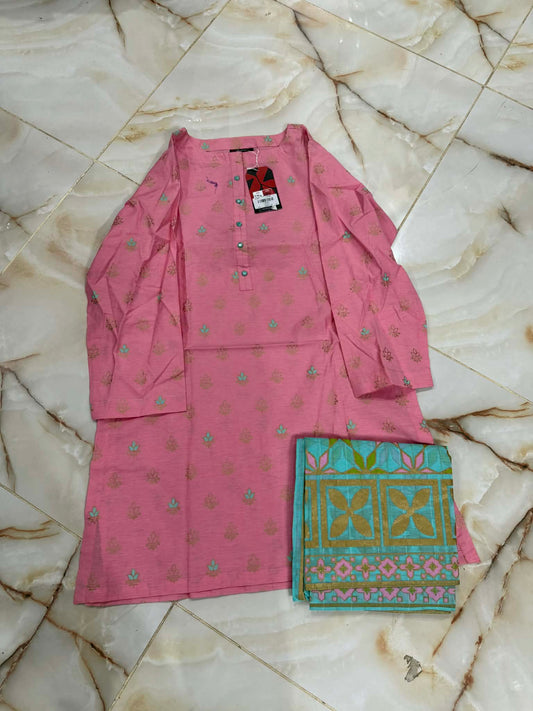 AL KARAM 02 PC STITCH SUIT / PINK