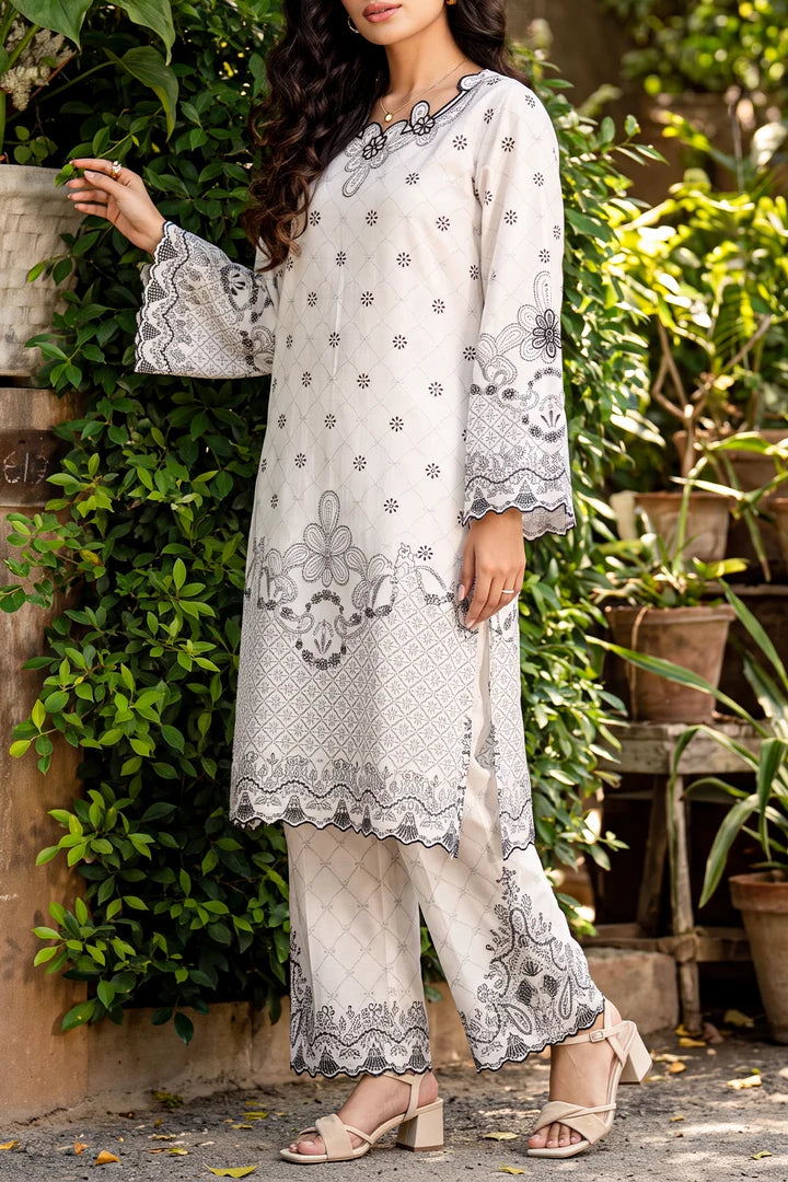 SAYA 2PC EMB STITCH SHIRT TROUSER