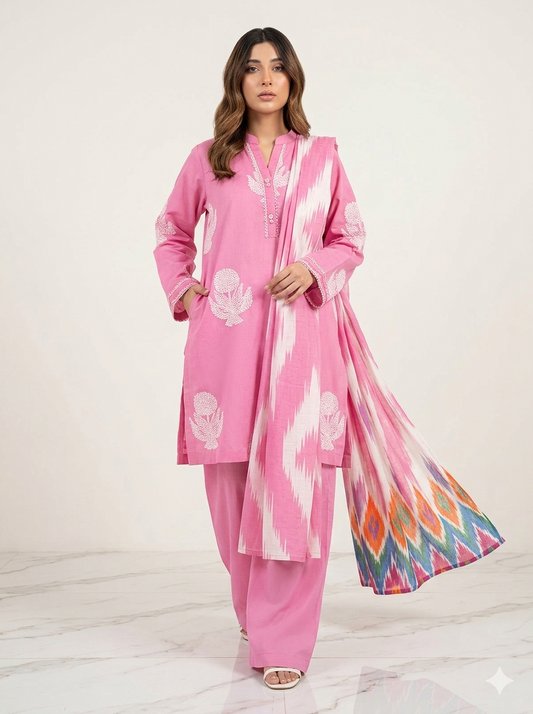 AL KARAM 03PC UNSTITCH / JC-18-24-pink