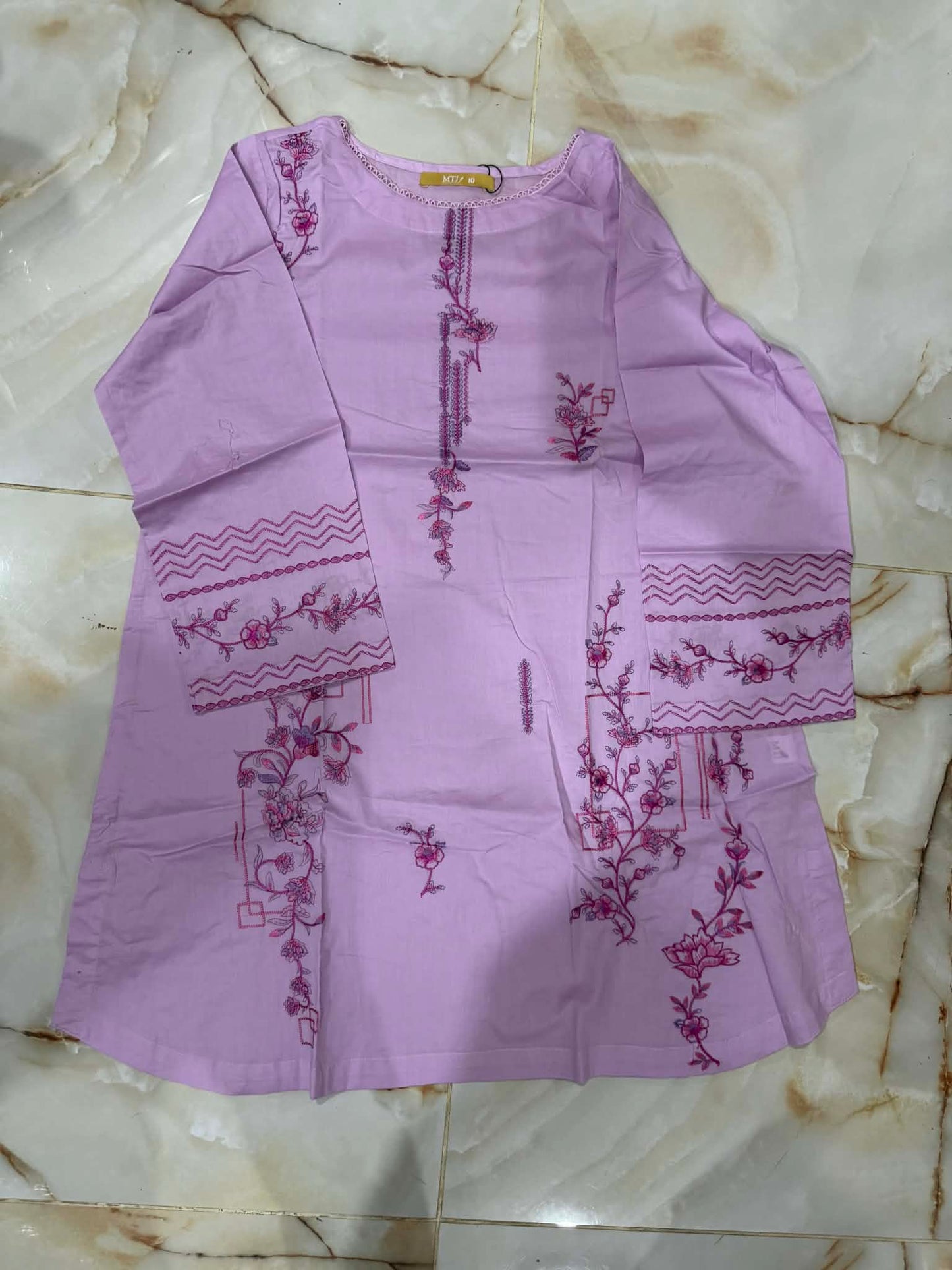 MTJ 01 PC STITCH KURTI / LIGHT PURLE