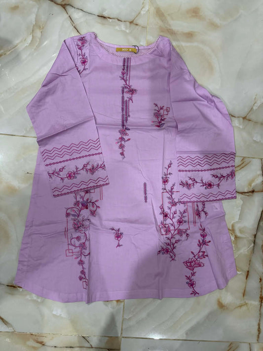 MTJ 01 PC STITCH KURTI / LIGHT PURLE