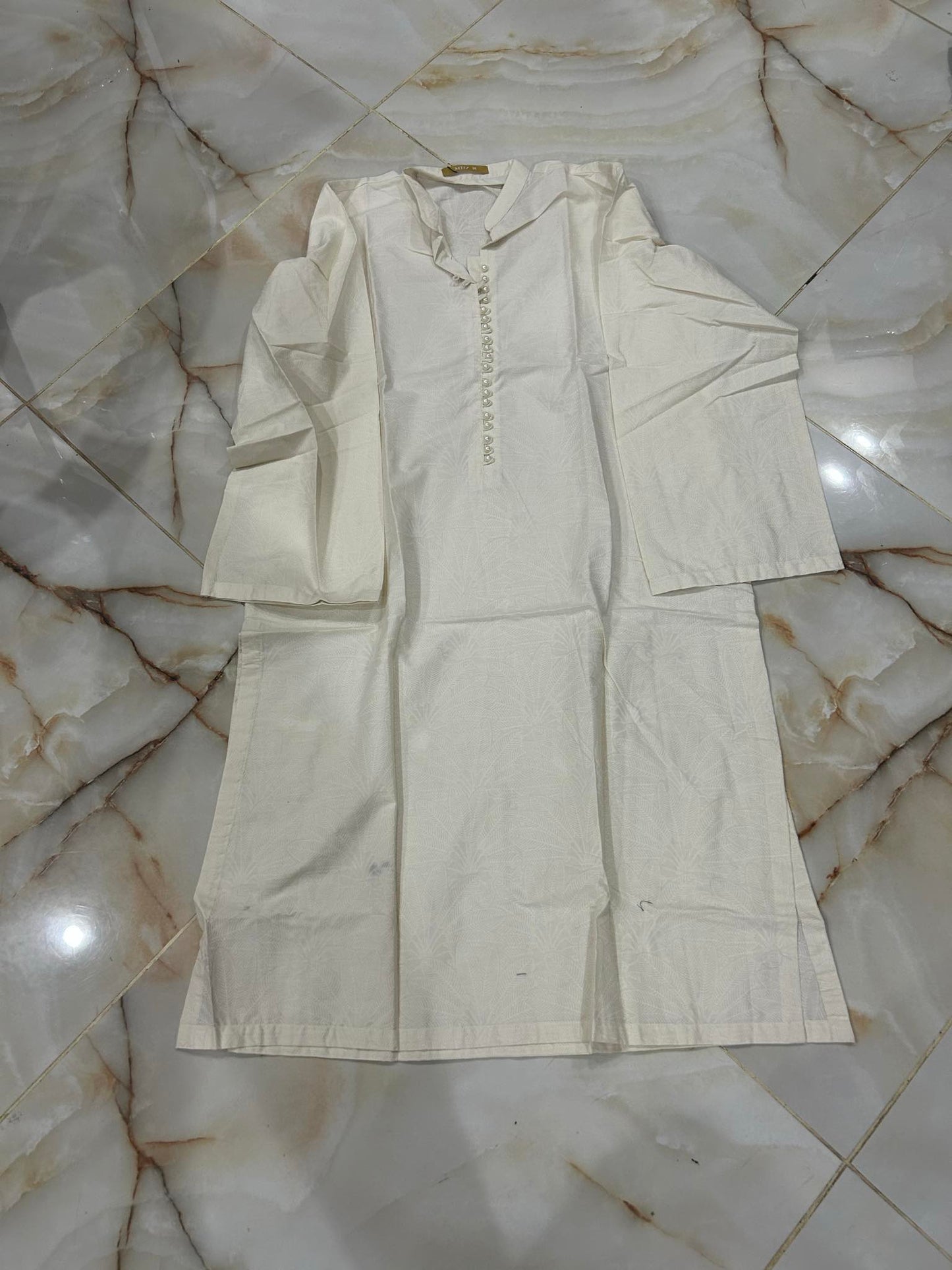 MTJ 01 PC STITCH KURTI / OFF WHITE-2439