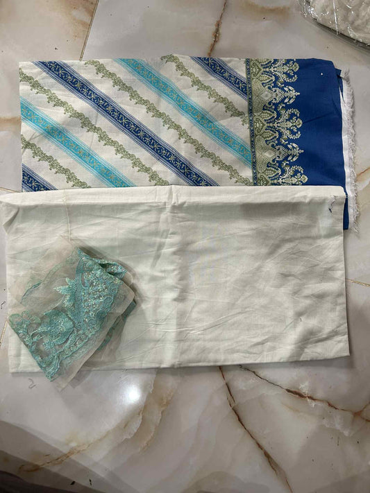 SANASAFINAZ 02 PC UNSTITCH SUIT / MULTI