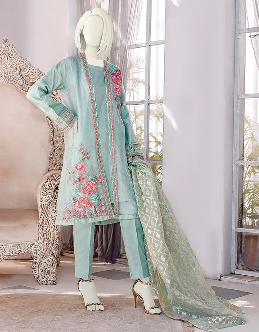 J. 03 PC STITCH SUIT / LIGHT GREEN FF-040