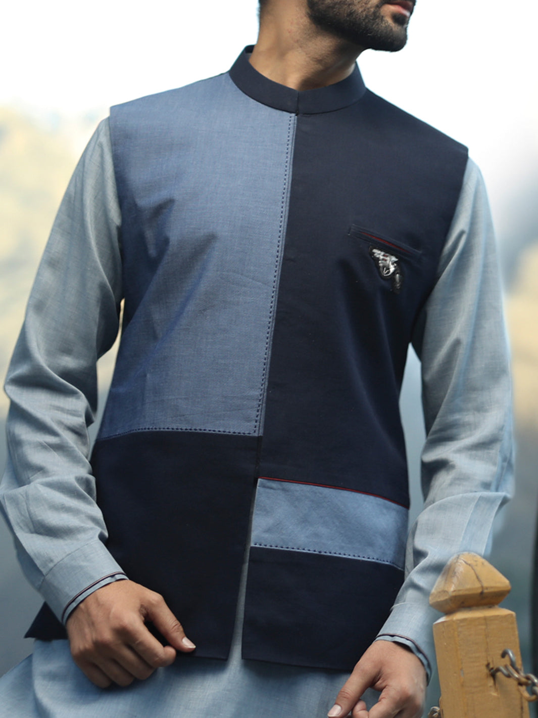ALMIRA 01 PC WASTCOAT / BLUE