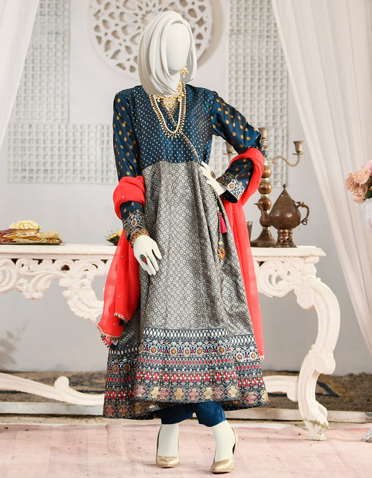 J. 03 PC STITCH SUIT / BLUE -043