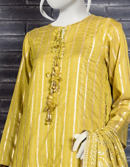 J.SHIRT DUPATTA/WOMEN-FOIL+ZARITAAR