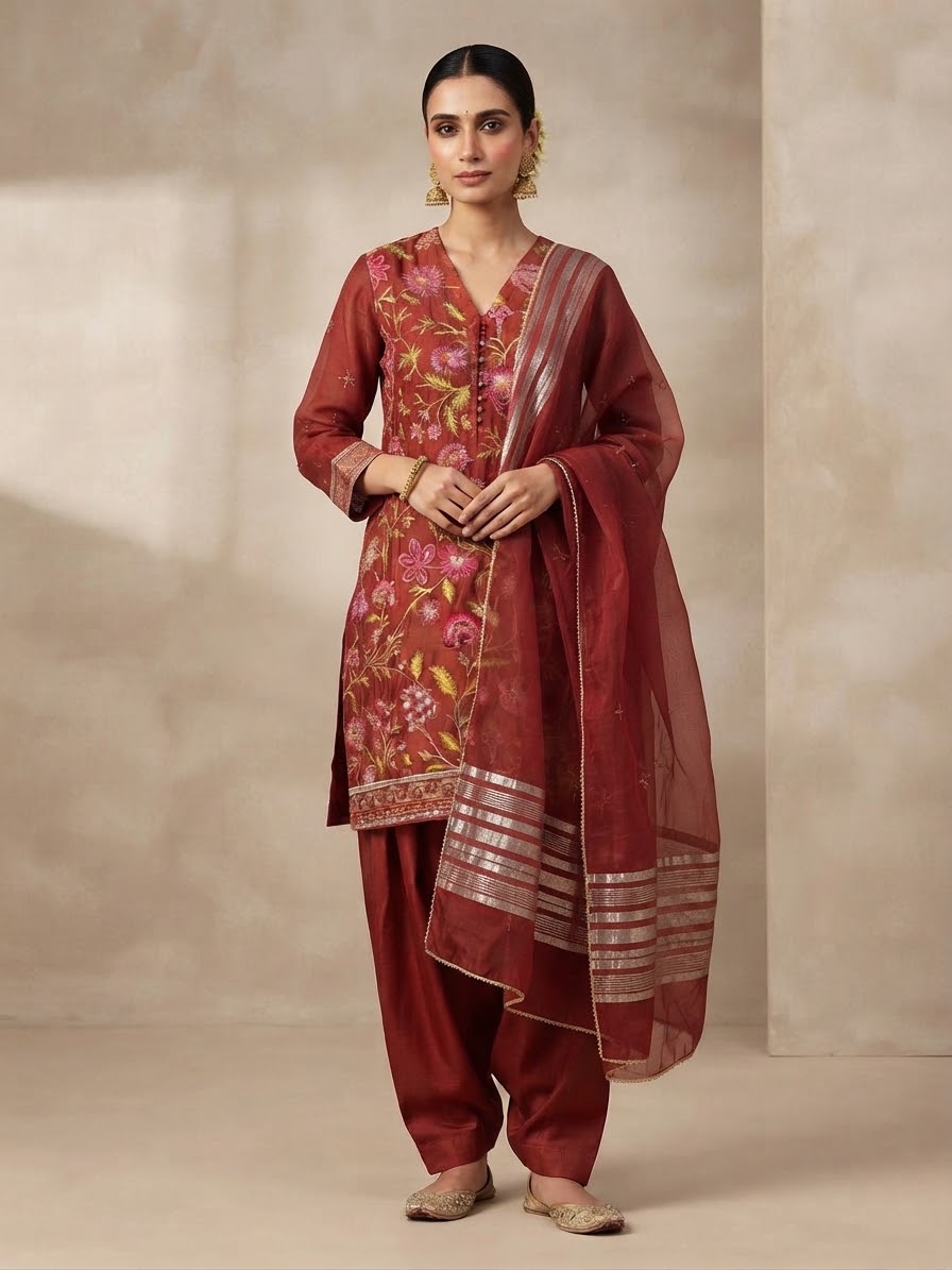 BONANZA SATRANGI 3PC STITCH BRIDAL HEAVY FORMAL EMB