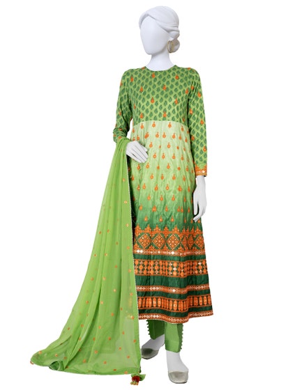 j. 03 pc stitch suit / green -690