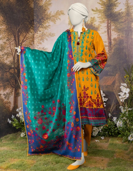 j. 03 pc stitch suit / mustard