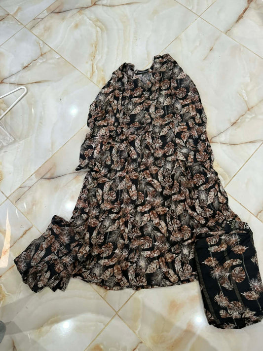 TAWAKAL 03 PC STITCH SUIT / BLACK
