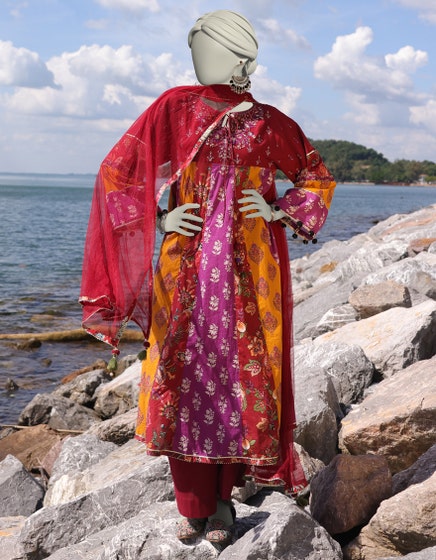 J. 03 PC STITCH SUIT / MULTI -027