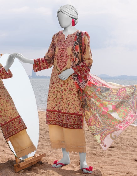 j. 03 pc stritch suit / beige -042