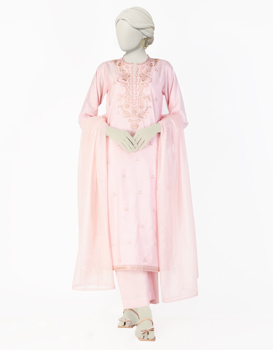 J. 03 PC STITCH SUIT / PINK-089