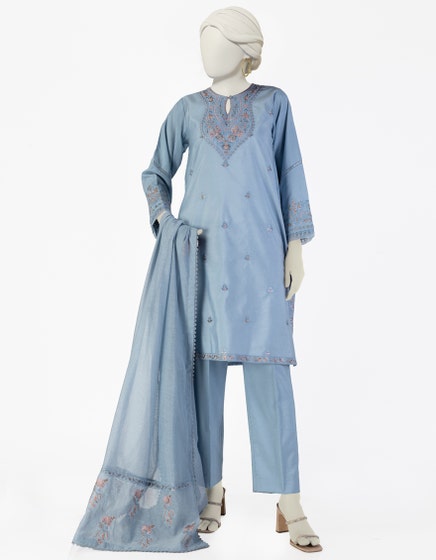 J. 03 PC STITCH SUIT / BLUE -092