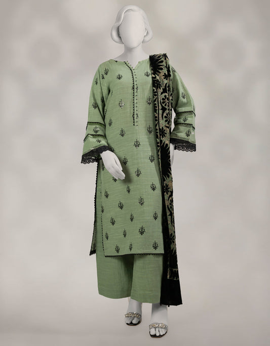 J. 03 PC STITCH SUIT / GREEN -1006