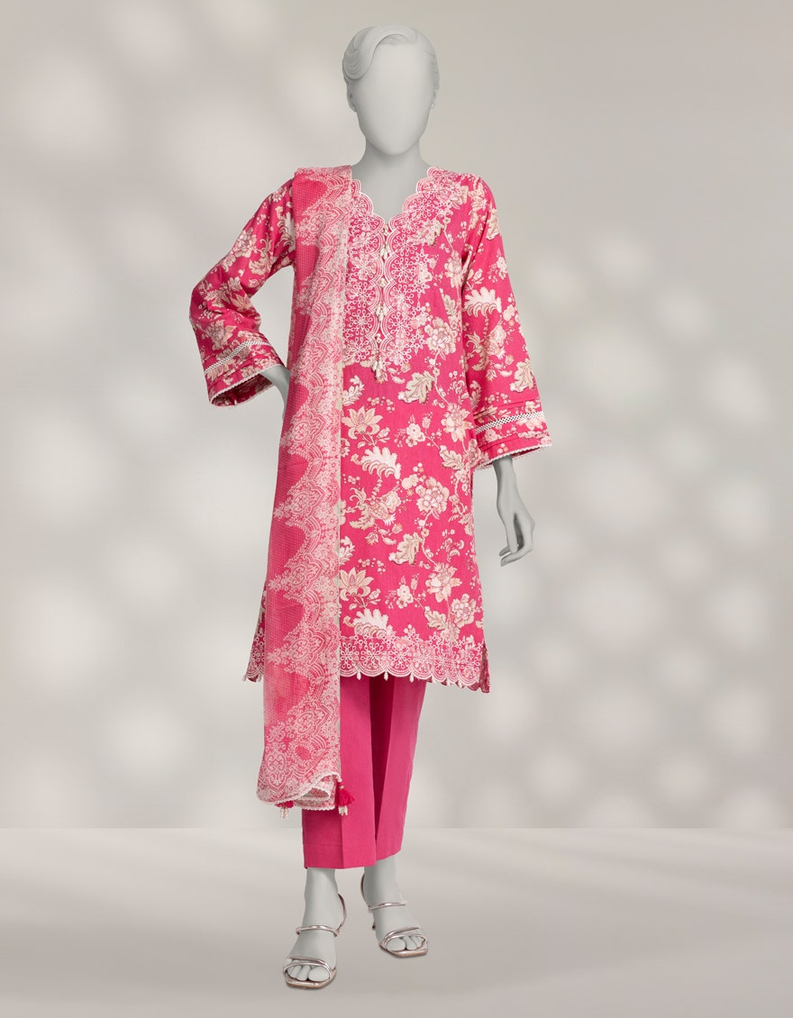 J. 03 PC STITCH SUIT / PINK -1021