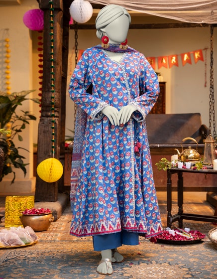 J. 03 PC STITCH SUIT / BLUE -121