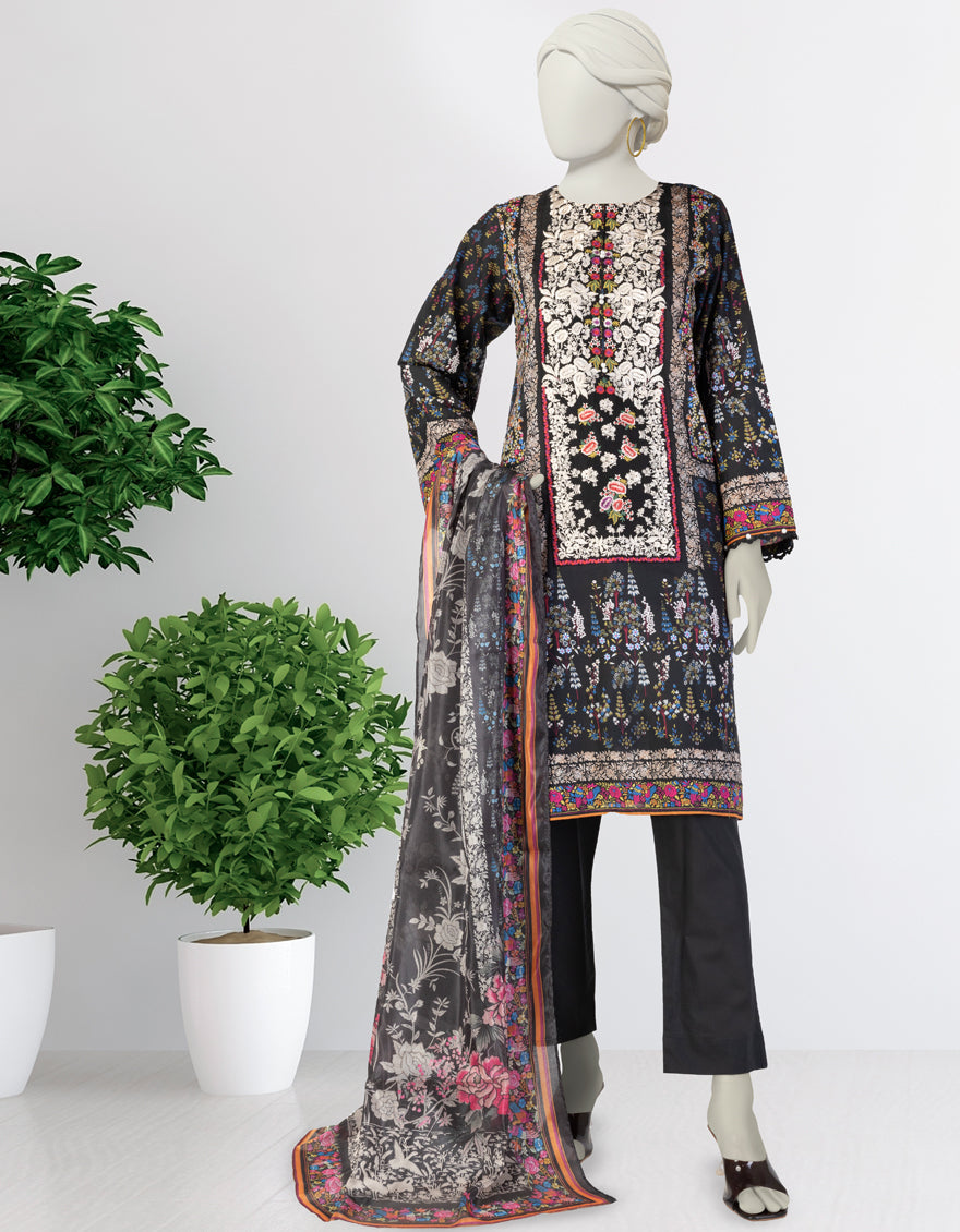 J. 03 PC STITCH SUIT / BLACK -142