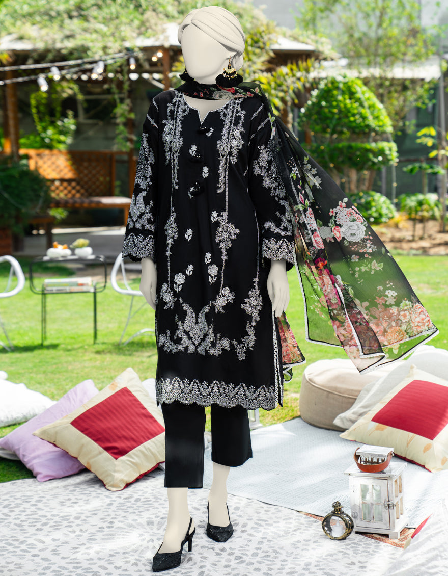 J. 03 PC STITCH SUIT / BLACK -175
