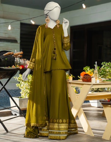 J. 03 PC STITCH SUIT / GREEN -179