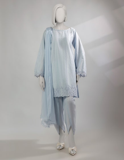 J. 03 PC STITCH SUIT / SKY BLUE -239