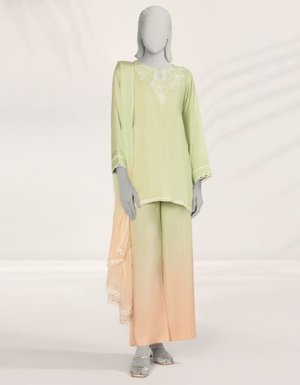 J. 03 PC STITCH SUIT / GREEN -266