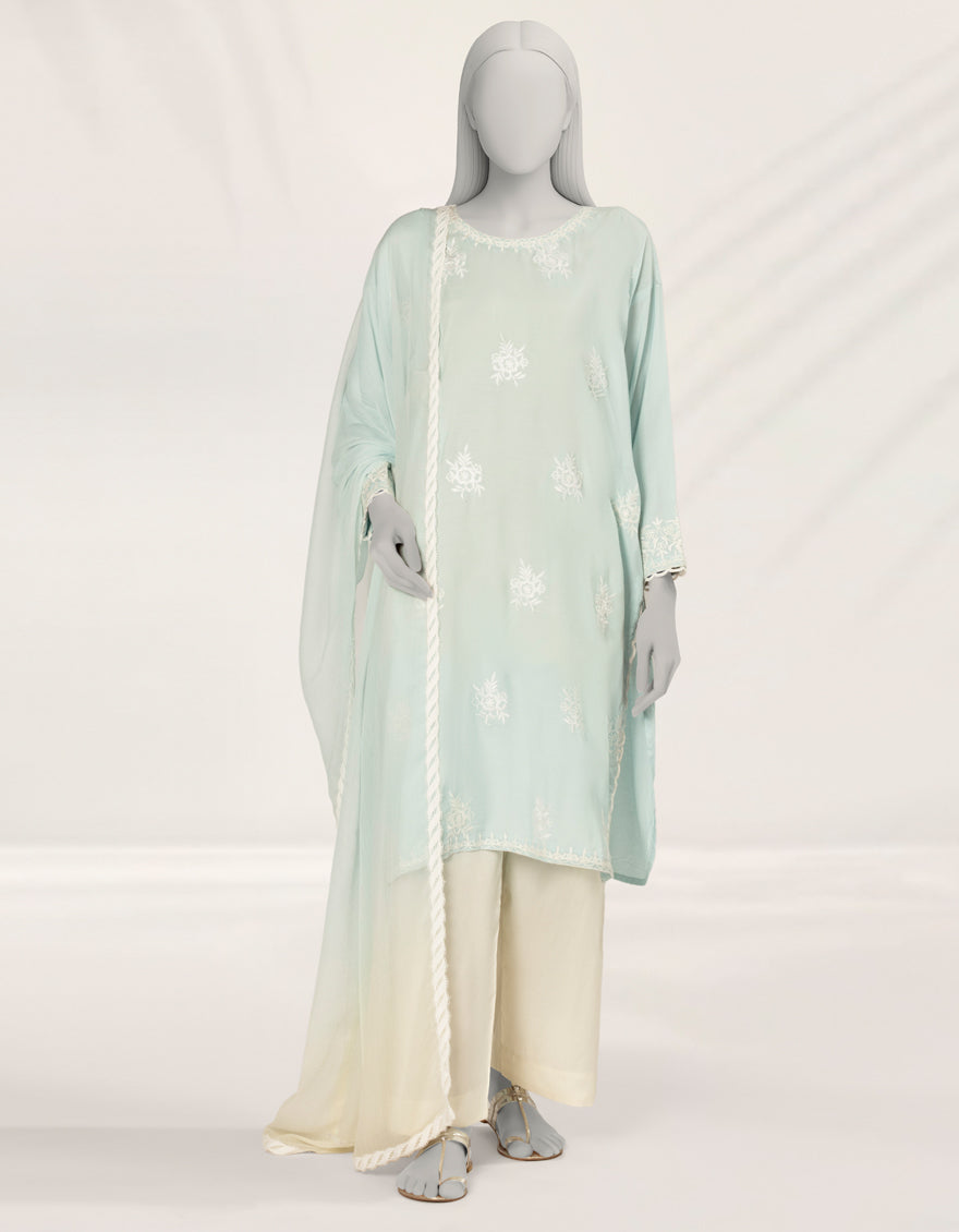 J. 03 PC STITCH SUIT / SKY BLUE