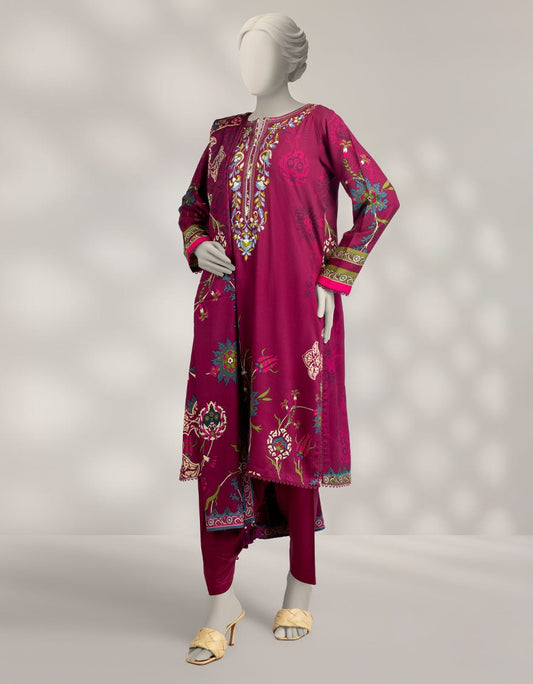 j. 03 pc stitch suit / pink megnet -303