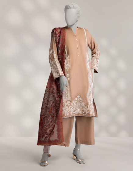 J. 03 PC STITCH SUIT / BROWN -305