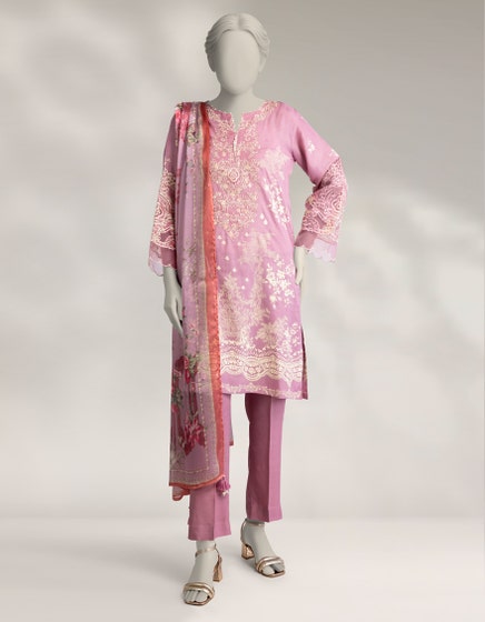 J. 03 PC STITCH SUIT / PINK -332